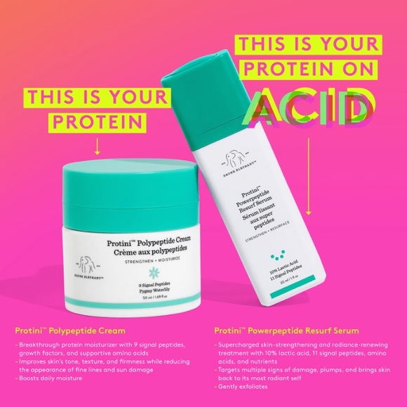 🆕 Drunk Elephant Protini Powerpeptide Resurfacing Serum • Full Size, New In Box - Picture 10 of 15